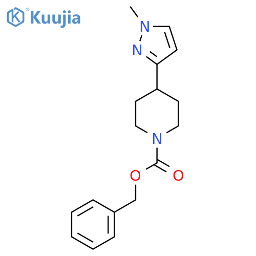 benzyl 4-(1-methyl-1H-pyrazol-3-yl)piperidine-1-carboxylate structure