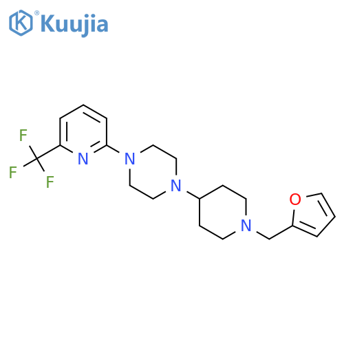 1-{1-[(furan-2-yl)methyl]piperidin-4-yl}-4-[6-(trifluoromethyl)pyridin-2-yl]piperazine structure