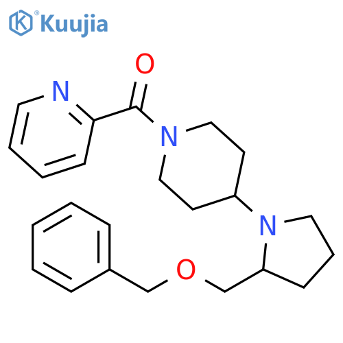 2-(4-{2-[(benzyloxy)methyl]pyrrolidin-1-yl}piperidine-1-carbonyl)pyridine structure