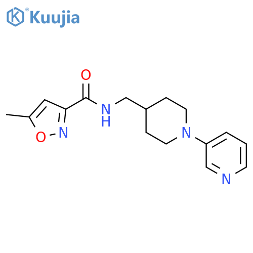 5-Methyl-N-[[1-(3-pyridinyl)-4-piperidinyl]methyl]-3-isoxazolecarboxamide structure