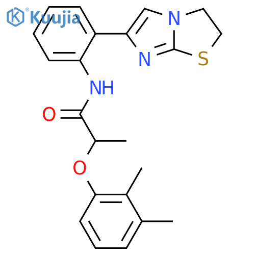 N-(2-(2,3-dihydroimidazo[2,1-b]thiazol-6-yl)phenyl)-2-(2,3-dimethylphenoxy)propanamide structure