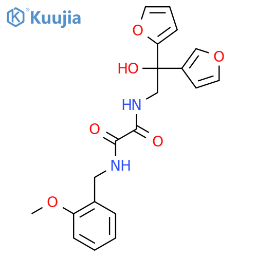 N-2-(furan-2-yl)-2-(furan-3-yl)-2-hydroxyethyl-N'-(2-methoxyphenyl)methylethanediamide structure