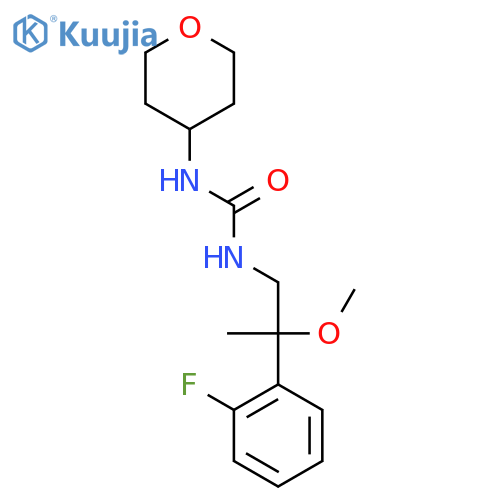 3-[2-(2-fluorophenyl)-2-methoxypropyl]-1-(oxan-4-yl)urea structure