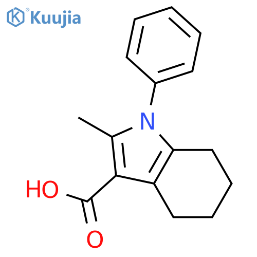 1H-Indole-3-carboxylic acid, 4,5,6,7-tetrahydro-2-methyl-1-phenyl- structure