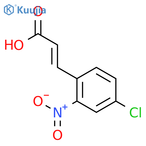 3-(4-chloro-2-nitrophenyl)prop-2-enoic acid structure