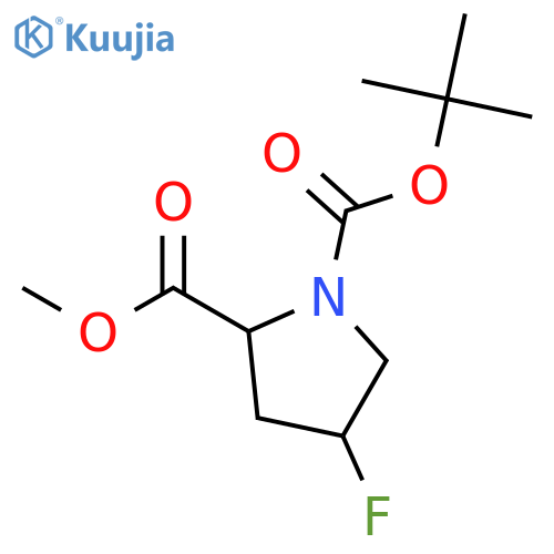 N-Boc-trans-4-fluoro-L-proline Methyl Ester structure