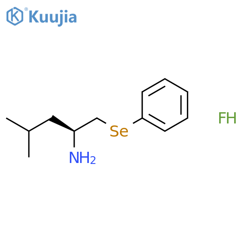 2-Pentanamine, 4-methyl-1-(phenylseleno)-, hydrofluoride, (S)- structure