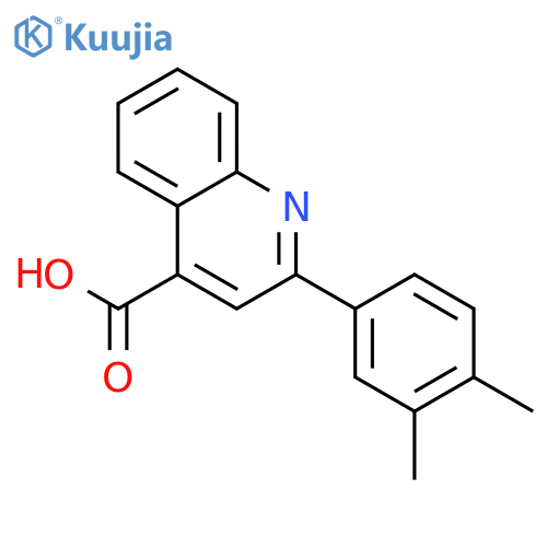 2-(3,4-Dimethylphenyl)quinoline-4-carboxylic acid structure