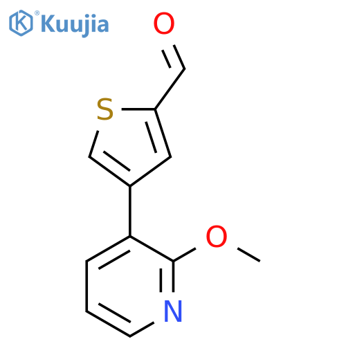 4-(2-Methoxypyridin-3-yl)thiophene-2-carbaldehyde structure