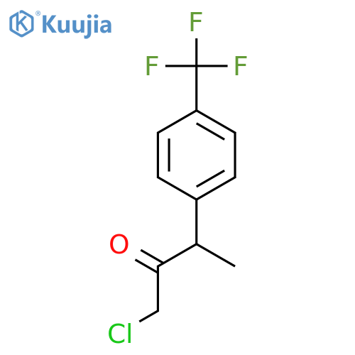1-chloro-3-4-(trifluoromethyl)phenylbutan-2-one structure