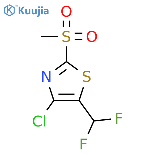 Thiazole, 4-chloro-5-(difluoromethyl)-2-(methylsulfonyl)- structure