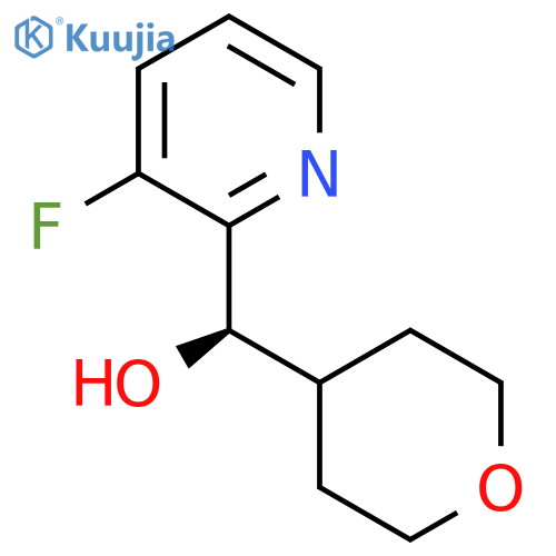 (R)-(3-Fluoropyridin-2-YL)(oxan-4-YL)methanol structure