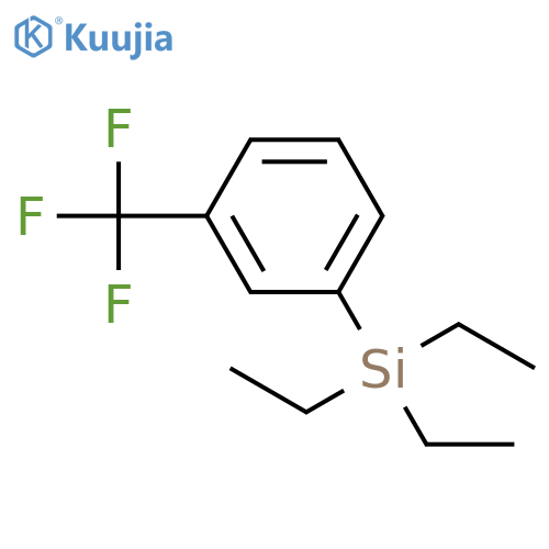 Silane, triethyl[3-(trifluoromethyl)phenyl]- structure