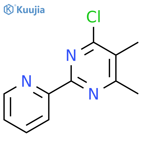 4-chloro-5,6-dimethyl-2-(pyridin-2-yl)pyrimidine structure