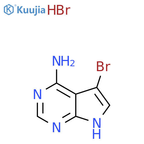 5-Bromo-7H-pyrrolo[2,3-d]pyrimidin-4-amine hydrobromide structure