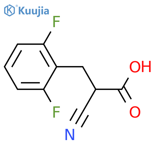 2-Cyano-3-(2,6-difluorophenyl)propionicAcid structure