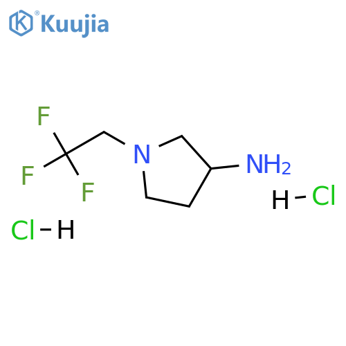 1-(2,2,2-trifluoroethyl)pyrrolidin-3-amine;dihydrochloride structure
