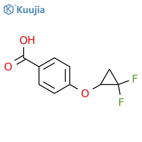 4-(2,2-difluorocyclopropoxy)benzoic acid structure
