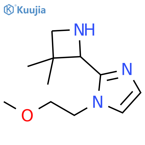 2-(3,3-dimethylazetidin-2-yl)-1-(2-methoxyethyl)-1H-imidazole structure