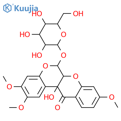 Clitoriacetal; 11-Deoxy, 6-O-β-D-glucopyranoside structure