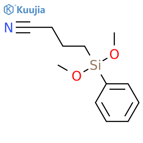 Butanenitrile, 4-(dimethoxyphenylsilyl)- structure