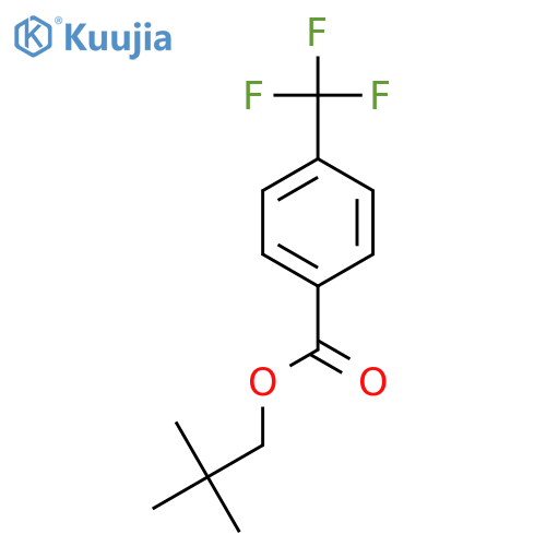 Benzoic acid, 4-(trifluoromethyl)-, 2,2-dimethylpropyl ester structure