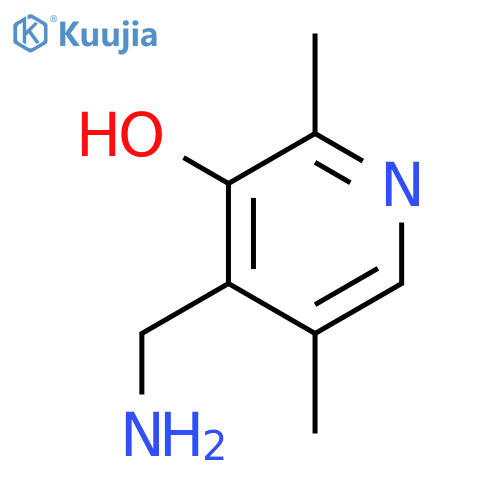 3-Pyridinol,4-(aminomethyl)-2,5-dimethyl- structure