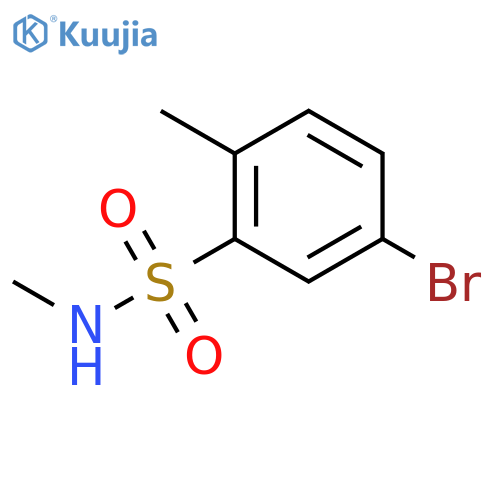 5-Bromo-N,2-dimethylbenzene-1-sulfonamide structure