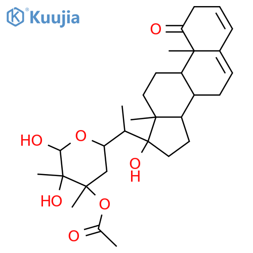 22,26-Epoxy-17,24,25,26-tetrahydroxyergosta-2,5-dien-1-one; (17α,22R,24R,25S,26S)-form, Δ3-Isomer, 24-Ac structure