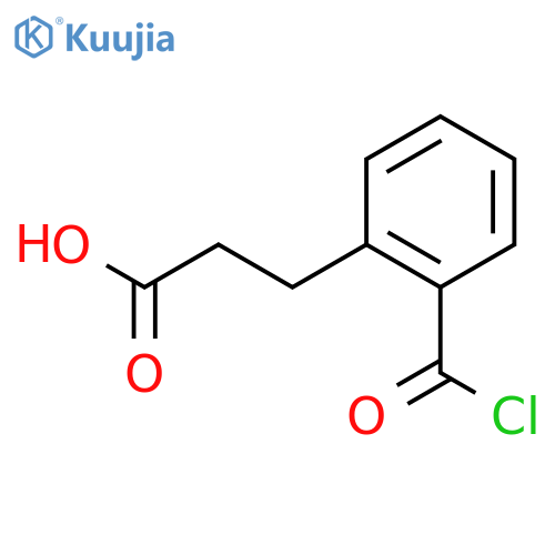 Benzenepropanoic acid,2-(chlorocarbonyl)- structure