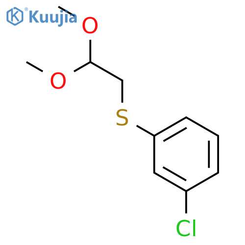 1-Chloro-3-(2,2-dimethoxyethylsulfanyl)benzene structure