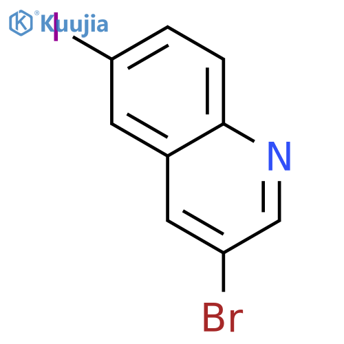 3-Bromo-6-iodoquinoline structure