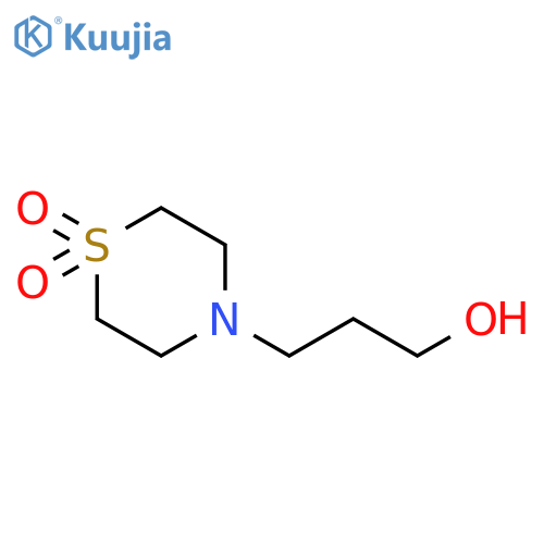 4-(3-hydroxypropyl)-1λ?-thiomorpholine-1,1-dione structure