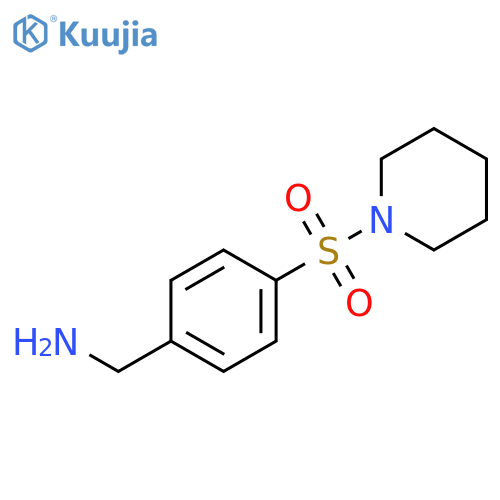 (4-(Piperidin-1-ylsulfonyl)phenyl)methanamine structure