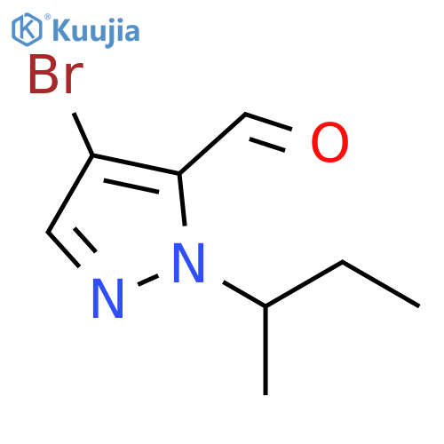 4-bromo-1-sec-butyl-1H-pyrazole-5-carbaldehyde structure