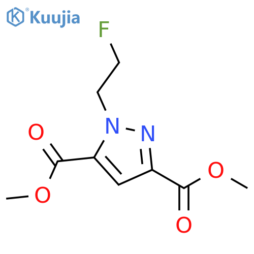 1H-Pyrazole-3,5-dicarboxylic acid, 1-(2-fluoroethyl)-, 3,5-dimethyl ester structure