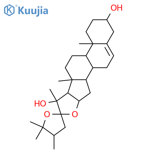 22,25-Epoxy-24-methylfurost-5-ene-3,20-diol; (3β,20β,22R,24S)-form structure
