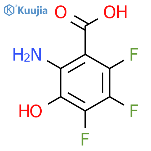 2-Amino-4,5,6-trifluoro-3-hydroxybenzoic acid structure