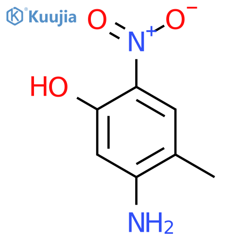 5-Amino-4-methyl-2-nitrophenol structure