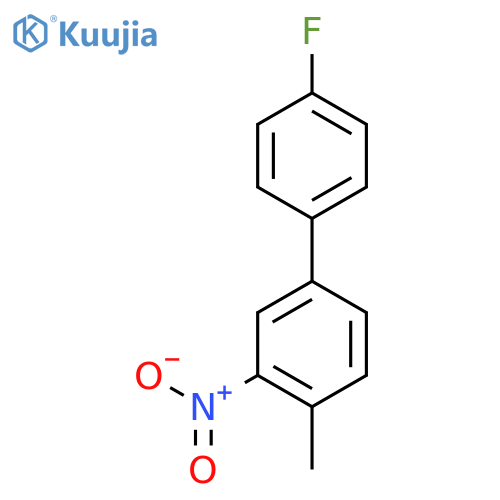 4-Fluoro-4'-methyl-3'-nitrobiphenyl structure