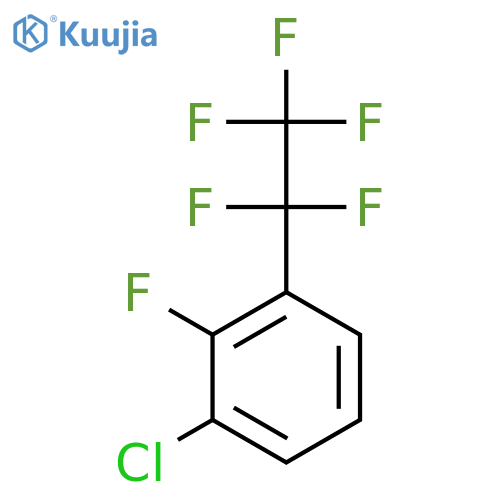 1-chloro-2-fluoro-3-(pentafluoroethyl)benzene structure