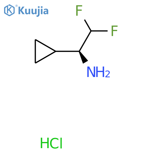 (S)-1-CYCLOPROPYL-2,2-DIFLUOROETHAN-1-AMINE HCL structure