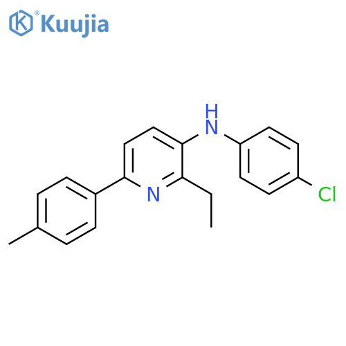 3-Pyridinamine, N-(4-chlorophenyl)-2-ethyl-6-(4-methylphenyl)- structure