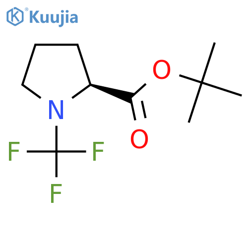 tert-butyl (2S)-1-(trifluoromethyl)pyrrolidine-2-carboxylate structure