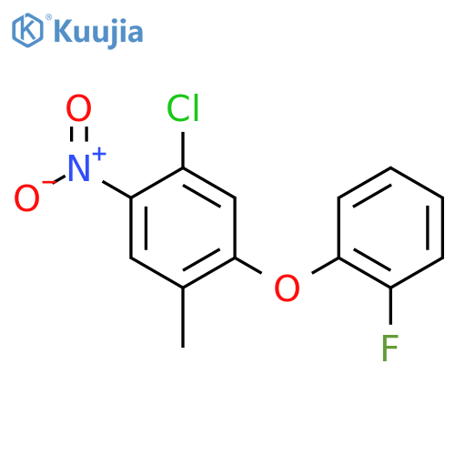 1-Chloro-5-(2-fluorophenoxy)-4-methyl-2-nitrobenzene structure