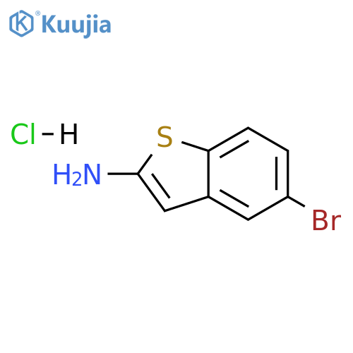 5-bromo-1-benzothiophen-2-amine hydrochloride structure