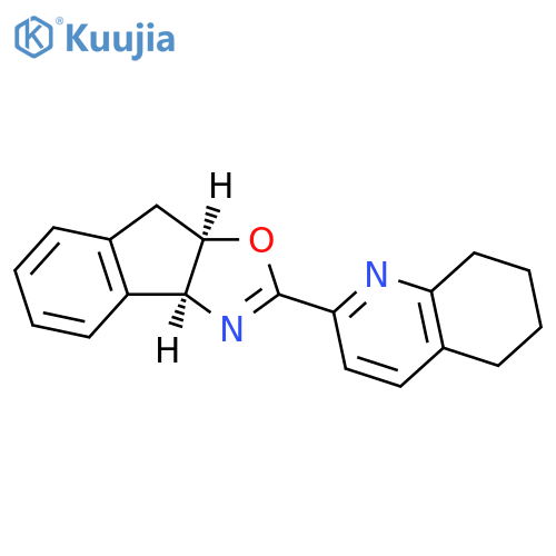8H-Indeno[1,2-d]oxazole, 3a,8a-dihydro-2-(5,6,7,8-tetrahydro-2-quinolinyl)-, (3aS,8aR)- structure