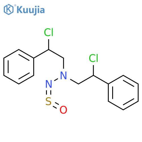 2-chloro-N-(2-chloro-2-phenylethyl)-2-phenyl-N-(sulfinylamino)ethanamine structure
