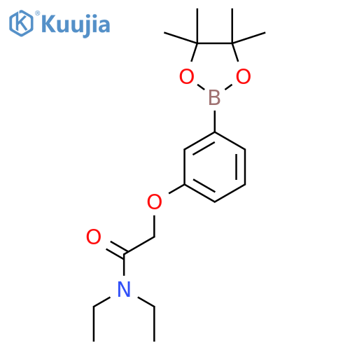 N,N-Diethyl-2-[3-(4,4,5,5-tetramethyl-1,3,2-dioxaborolan-2-yl)phenoxy]acetamide structure