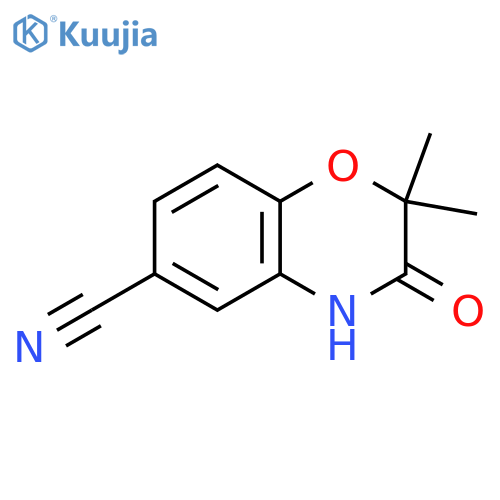 2,2-Dimethyl-3-oxo-3,4-dihydro-2H-benzoB1,4oxazine-6-carbonitrile structure